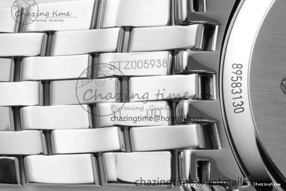 0506 FlexibleFit De Ville SS TWF 1:1 Best Edition Gray Dial Blue Markers on SS Bracelet MIYOTA 7843